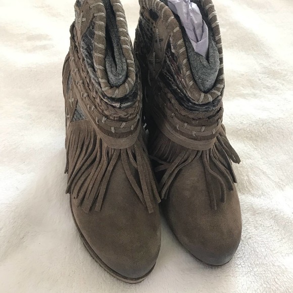Naughty Monkey Boho Ankle Bootie Taupe - Picture 4 of 5